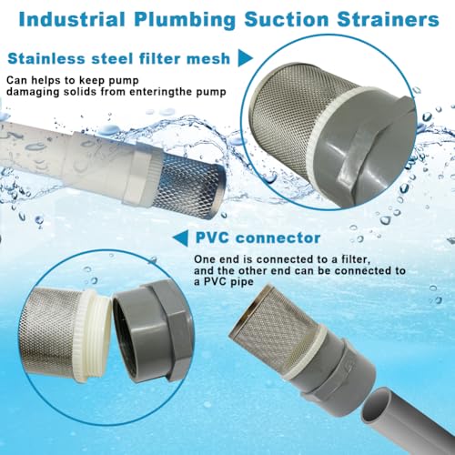 DN15 inch stainless steel filter cover connected to 1