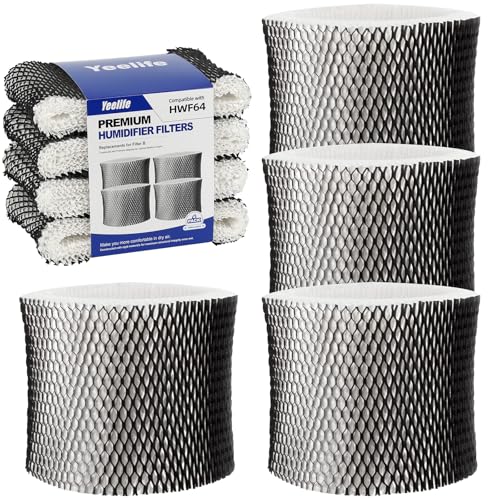 4 Pack HWF64 Humidifier Filter for Sunbeam Humidifier Filter B