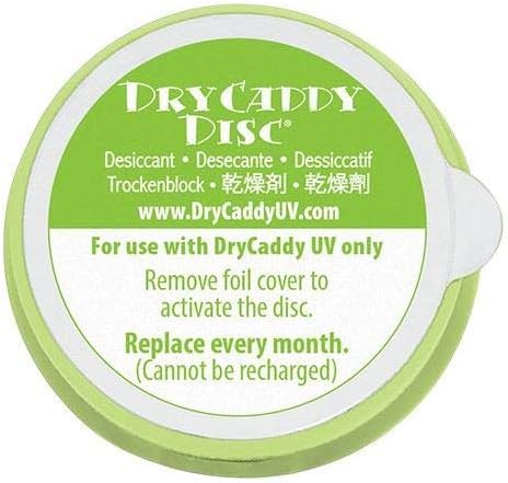 DryCaddy UV Disc - 6 Pack | Replacement Desiccant Refill Discs for DryCaddy UV from the makers of Dry & Store | Hearing Devices Dehumidifier