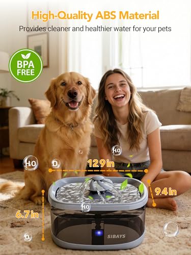 9.5L Dog Water Fountain for Large Dogs