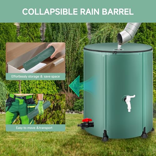 Collapsible Rain Barrel Water Storage Containers