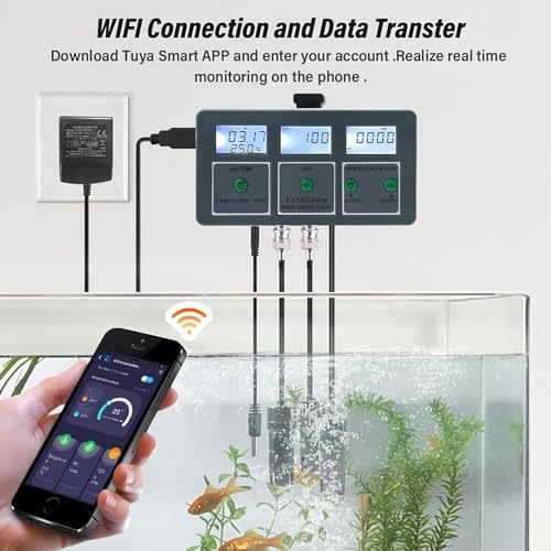 8 in 1 WiFi Smart Water Quality Meter Water Quality Tester Monitor
