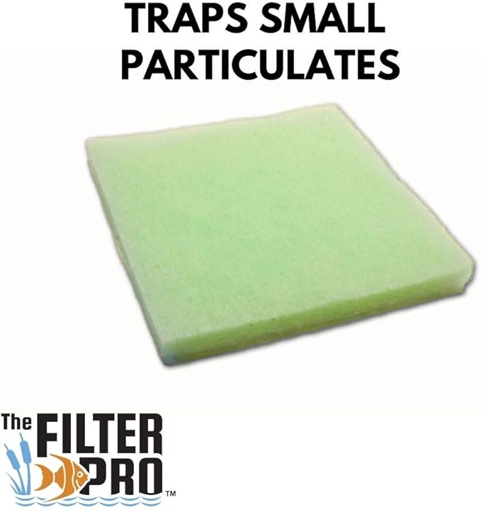 Lime Green Fine Filter Media, 1" Thick, 16" x 56" Roll, Perfect for Aquariums, Ponds or Water Gardens, Made in USA