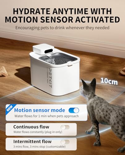 EVERSWEET MAX Cordless Cat Water Fountain with Motion Sensor