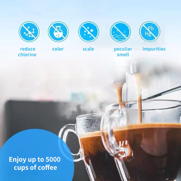 Coffee Machines Water Filter Compatible with Philips Saeco AquaClean 4Pack (4 Count)