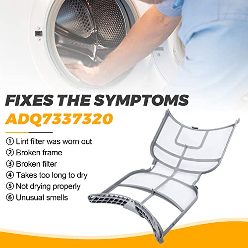 UPGRADED ADQ73373201 Lint Filter Assembly