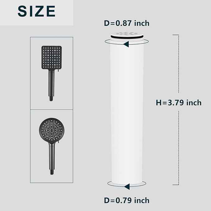 AWO 4 PACK Replacement Shower Head Filter Cartridge Compatible with Cobbe Handheld Showerhead,Multi Stage Shower Filtration Systems for Hard Water Reduces Chlorine,Fluoride and Harmful Substance