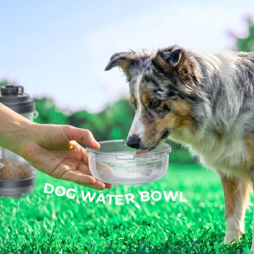 33.5oz Portable Dog Water Bottle for Travel Hydration&Food Feeder
