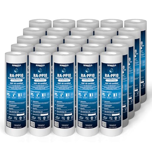 1 Micron Sediment Water Filter Cartridge 10"x2.5" (25 Count)