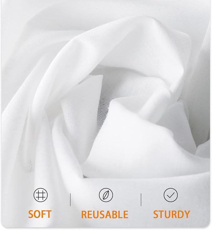 4 PCS Extra Fine Mesh Strainer Bags with Handle, Reusable Thai Tea Strainer, Cheesecloth for Straining NutMilk Coffee Milk Juices Honey Wine Oil Yogurt (2 Medium & 2 Small)