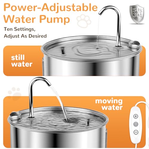 Stainless Steel Cat Water Fountain