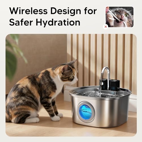 Stainless Steel Cat Water Fountain