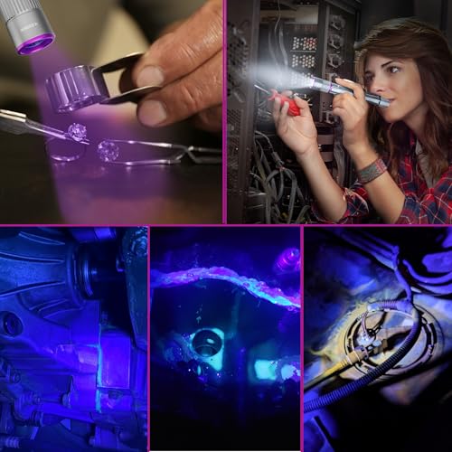 Rechargeable Pen Flashlight with UV and White Light
