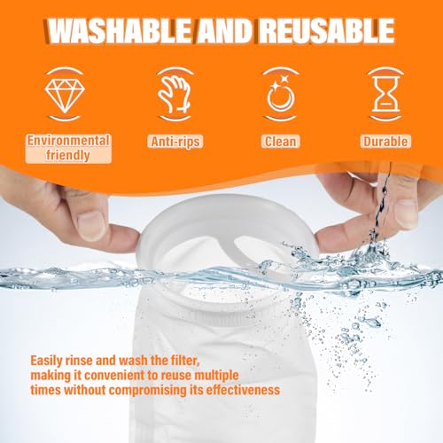 2 Pcs IBC Lid Filter Nylon Screen for Water Tank Rain Barrel Plastic