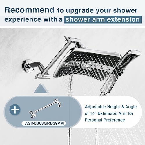 High Pressure Dual Shower Head Combo