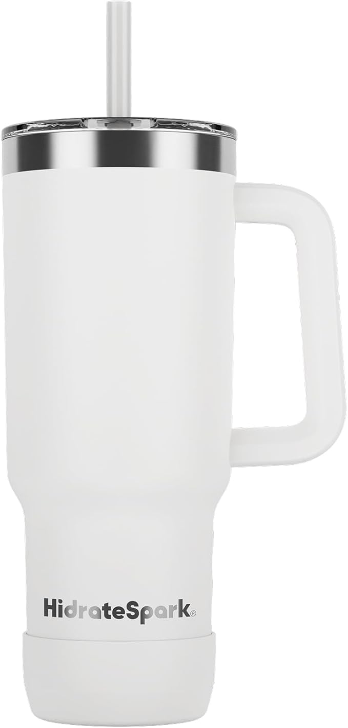 Hidrate Spark PRO 2 30 oz Smart Ready Tumbler with Silicone Boot - White