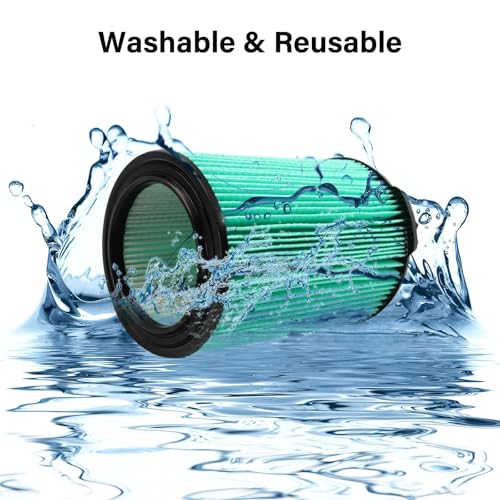 VF6000 5 Layer Replacement Filters for Ridgid Shop Vac Wet Dry Vacs (2 Count)
