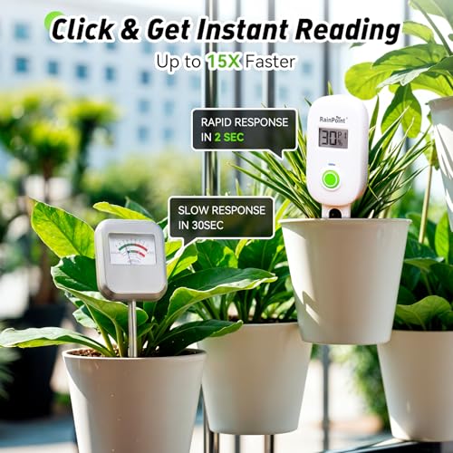 Smart Digital Wireless Plant Moisture Meter Houseplants Indoor WiFi Hub Kit with Low