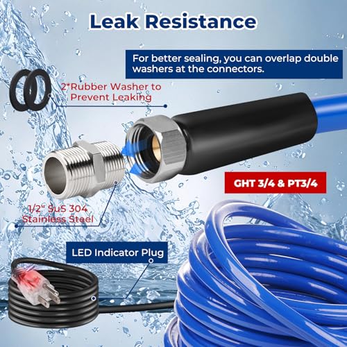 15FT Heated Water Hose for RV
