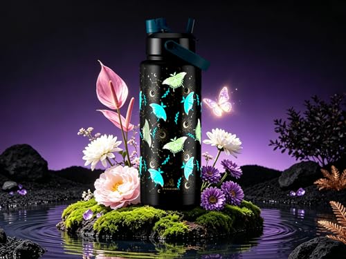 40 oz Insulated Water Bottle with 2