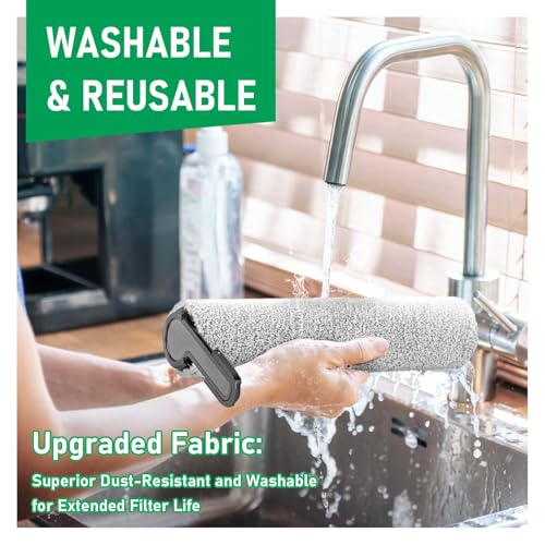 Replacement Roller Brush & HEPA Filters Kit for Tineco Stretch (4 Count)