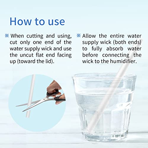 10 Pieces Humidifier Sticks Cotton Filter Refill Sticks Filter Replacement Wicks USB Humidifier Replacement Parts for Humidifier Car Humidifier Replacement Parts Can be cut (10 Count)