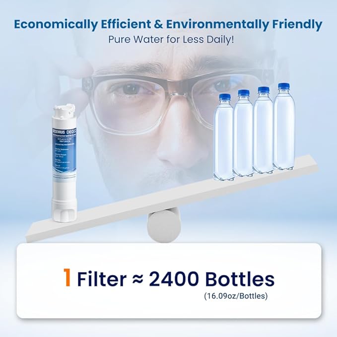 EPTWFUO1 Filter Replacement Compatible with Frigidaire EPTWFU01, EWF02, Pure Source Ultra II, Pack of 2, By DESENRUIS