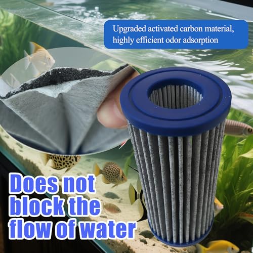 4PCS Upgraded Activated Carbon Micron Cartridge for Marineland (2 Count)