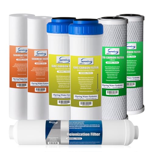 F7D 1 Year Reverse Osmosis Water Filter Replacement Cartridge Pack for 5 (7 Count)