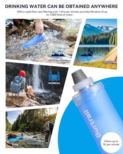 1.0L Collapsible Water Filter Bottle