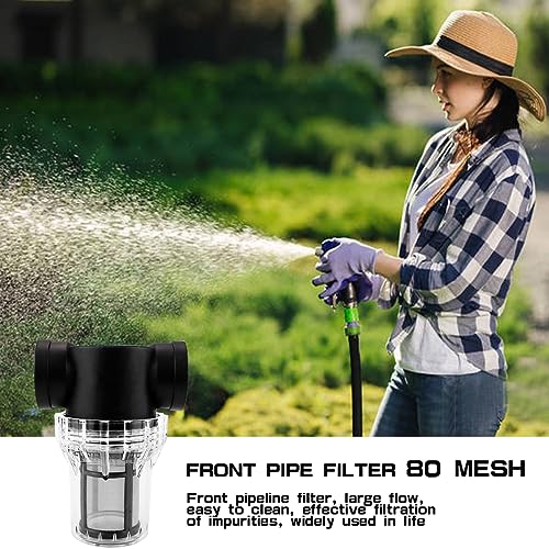 Water Pump Strainer Inline Mesh Strainer 1 inch Garden Hose Sediment Filter High Pipeline Filter for RV