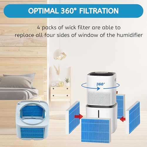 6000s Wick Humidifier Filter Replacement for LEVOIT Superior 6000S Smart Evaporative Humidifier