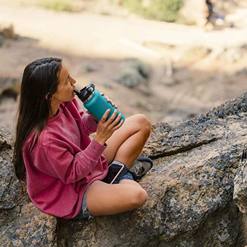 32 oz Wide Mouth Straw Lid Stone