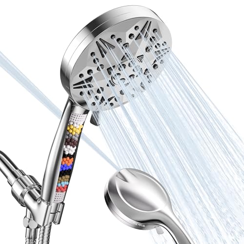 Filtered Shower Head With Handheld High Pressure 9 Spray Modes