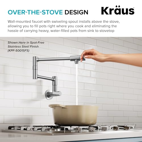 Oletto Pot Filler Faucet with Retractable Arm