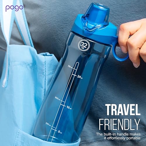 BPA Free Tritan Plastic Water Bottle with Chug Lid