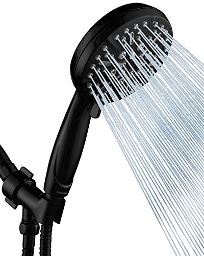 Matt Black Shower Head with Handheld Spray High Pressure