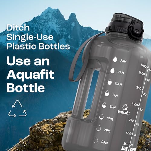 Half Gallon Water Bottle with Time Marker