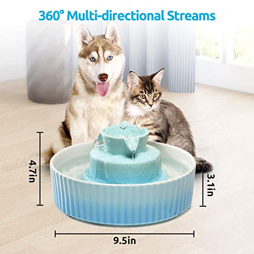 2.1L Ceramic Cat Water Fountain