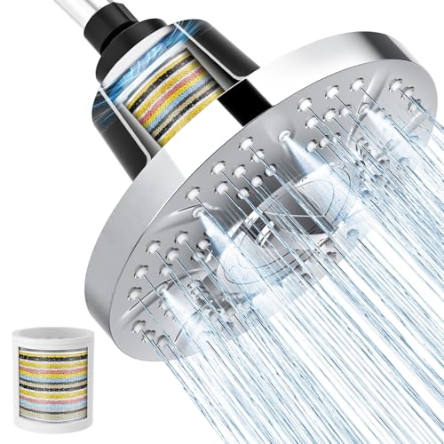 7 Inch Filtered Shower Head with High Pressure Spray