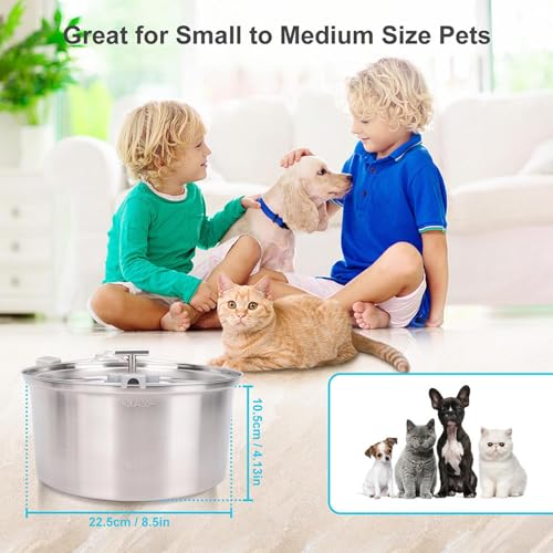 Stainless Steel Pets Water Fountain