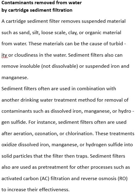 10 Micron Sediment water Filter - Whole House Water Filter Cartridge - 4.5 x 20-inch Replacement - Compatible with All Whole House Water Filter System - (20 X 4.5, 10 Count)