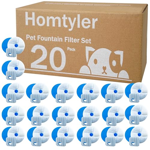 Stainless Steel Cat Water Fountain Filters 10 Pack Cat Fountain Filter Replacement (10 Count)