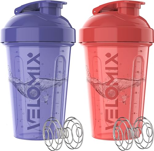 2 Pack 20oz Protein Shaker Bottle for Protein Mixes (2 Count)