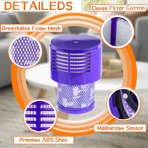 2 Pack V10 Filters Replacement for Dy son V10 Cyclone Series