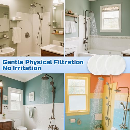 30PCS Filtered Sediment Pad for AquaHomeGroup Filtered Shower Head (30 Count)