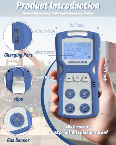 Gas Detector 4 Gas Monitor for H2S