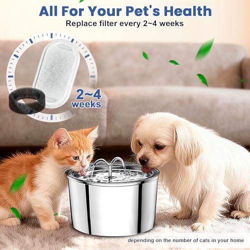 Cat Water Fountain Filters Replacement (20 Count)