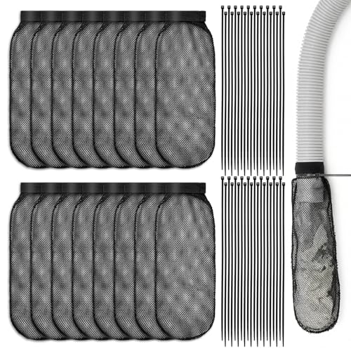 64 Piece Lint Trap and Cable Ties Set (32 Count)