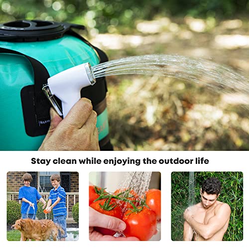 Camping Shower 22L Portable Shower for Camping with Pressure Foot Pump and Hose
